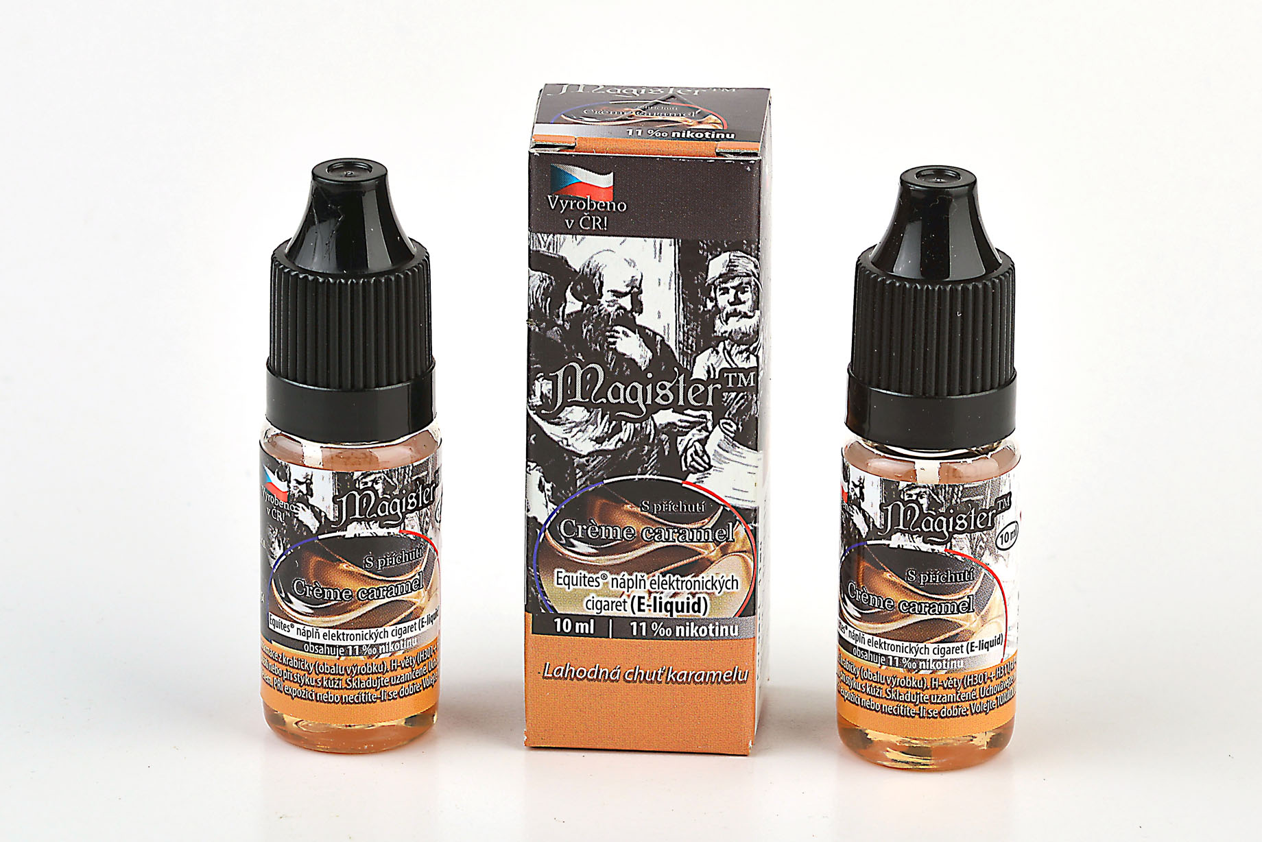 E-liquid karamelový Magister - Créme caramel 10ml - Equites e-shop - Equites e-shop, produkty Equites Electronics. České